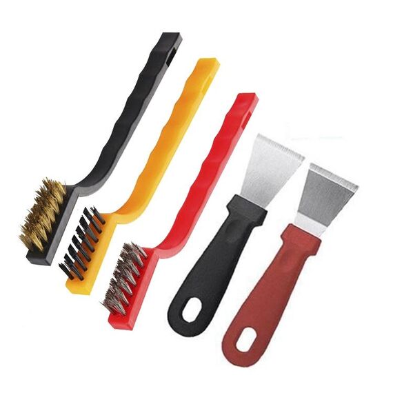 Set di spazzole per la pulizia della stufa da cucina multifunzionale da 5 pezzi/set