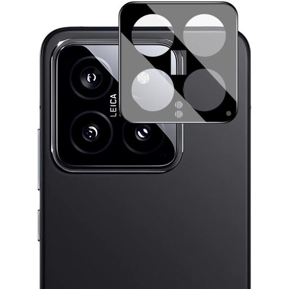 Per Xiaomi 14 5G IMAK Pellicola in vetro per obiettivo fotocamera posteriore versione nera