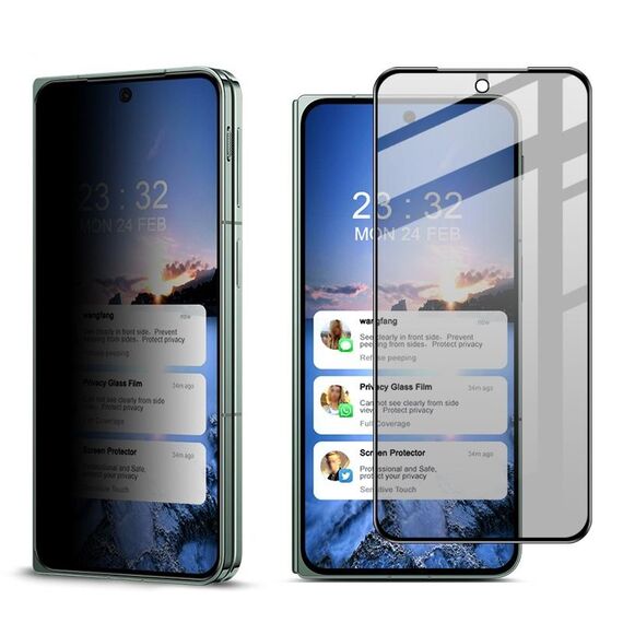Per OPPO Find N3 5G / OnePlus Open imak HD Pellicola protettiva in vetro temperato anti-spia a schermo intero