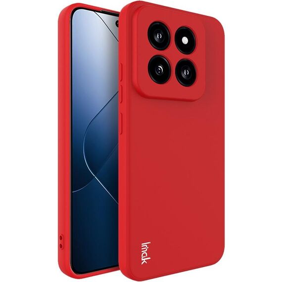 Custodia per telefono in TPU con bordo dritto serie Xiaomi 14 Pro 5G imak UC-4 (rossa)