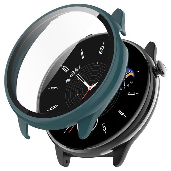 Per Amazfit GTR Mini PC + custodia protettiva per orologio integrato con pellicola temperata (verde pino)