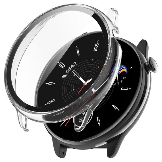 Per Amazfit GTR Mini PC + custodia protettiva per orologio integrato con pellicola temperata (trasparente)
