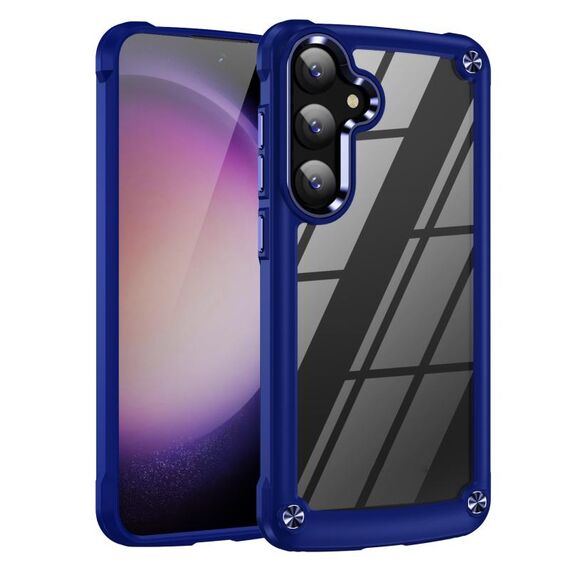 Per Samsung Galaxy S24+ 5G TPU + Custodia protettiva per obiettivo PC (blu)