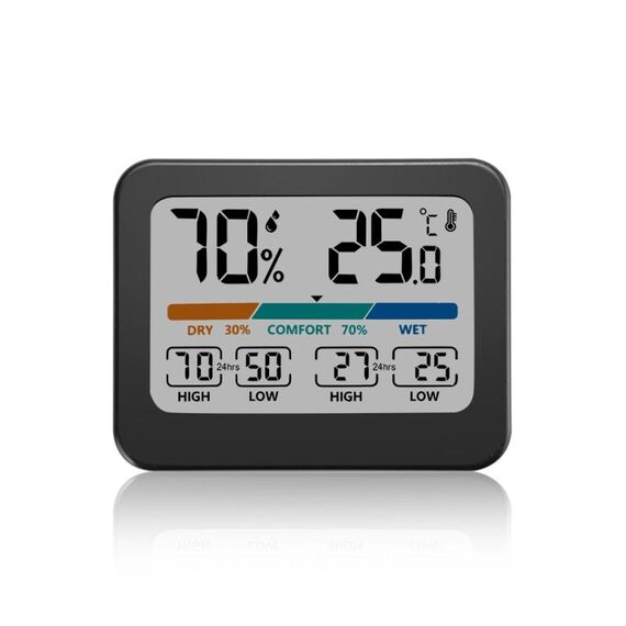 Stazione meteorologica igrometro termometro digitale LCD per temperatura e umidità interna