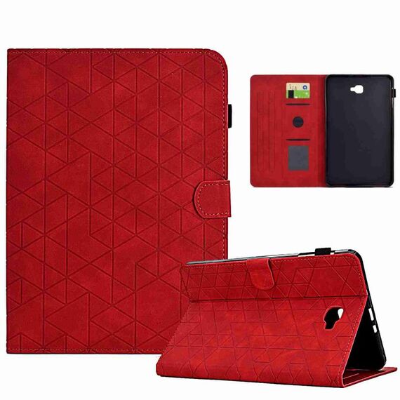 Custodia per tablet in pelle TPU Smart per Samsung Galaxy Tab A 10.1 T580 Rhombus (rossa)