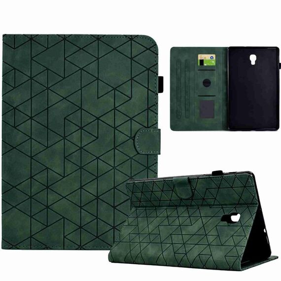 Custodia per tablet in pelle TPU Smart per Samsung Galaxy Tab A 10.5 T590 Rhombus (verde)