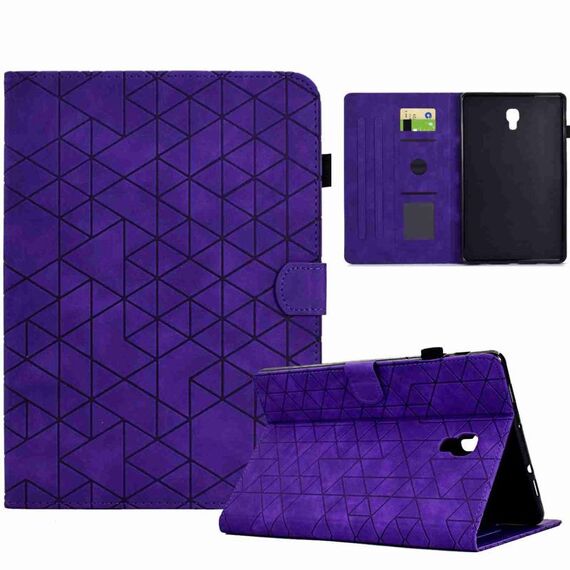Custodia per tablet in pelle TPU Smart per Samsung Galaxy Tab A 10.5 T590 Rhombus (viola)
