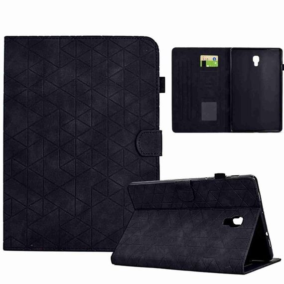 Custodia per tablet in pelle TPU Smart per Samsung Galaxy Tab A 10.5 T590 Rhombus (nera)