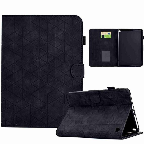 Custodia per tablet in pelle Smart TPU Rhombus per Amazon Fire HD 8 2022/2020 (nero)