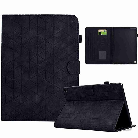 Custodia per tablet in pelle Smart TPU Rhombus per Amazon Fire Max 11 2023 (nero)
