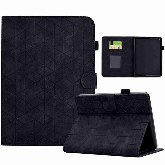 Custodia per tablet in pelle Smart TPU Rhombus per Amazon Kindle Paperwhite 2021 (nero)