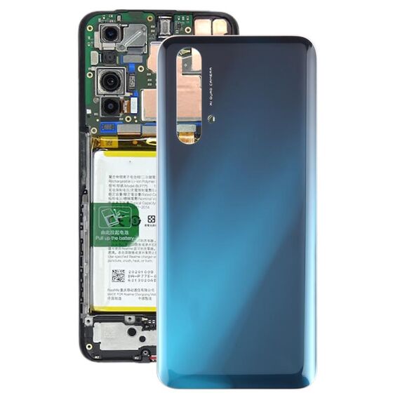 Per OPPO Realme X3 / Realme X3 SuperZoom Cover posteriore in plastica per batteria (blu)