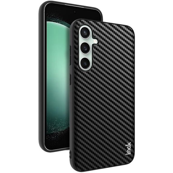 Per Samsung Galaxy S23 FE 5G IMAK LX-5 Serie Antiurto PC + PU + Custodia protettiva per telefono in TPU (Texture in fibra di carbonio)