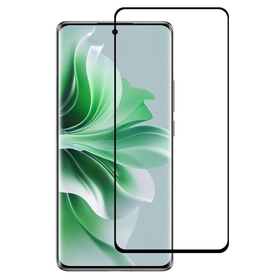 Per OPPO Reno 11 Pro China 9H HD Pellicola in vetro temperato con bordo curvo 3D (Nero)