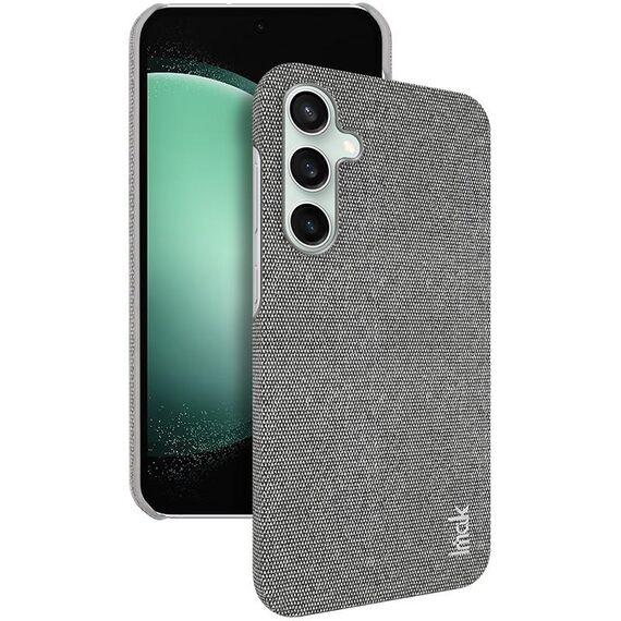 Per Samsung Galaxy S23 FE 5G serie imak Ruiyi Texture in tessuto PU + custodia per PC (grigio chiaro)