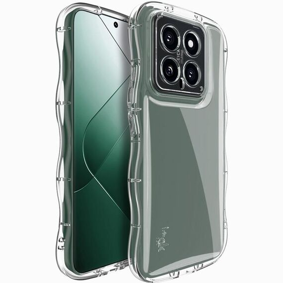 Per Xiaomi 14 5G IMAK Wave Bubble Custodia morbida antiurto per telefono (trasparente)