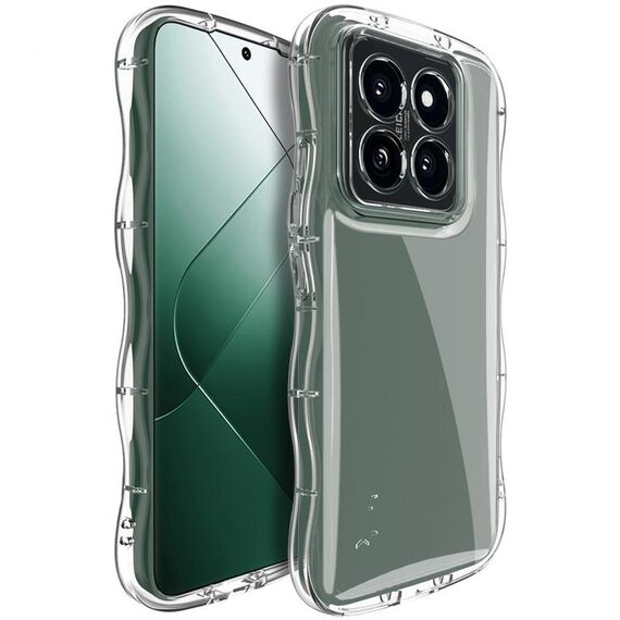 Per Xiaomi 14 Pro 5G IMAK Wave Bubble Custodia morbida antiurto per telefono (trasparente)