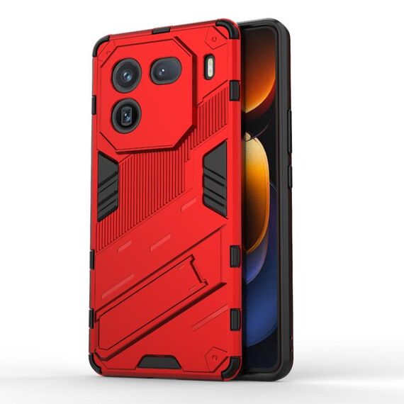 Per vivo iQOO 12 5G Punk Armor 2 in 1 PC + custodia per telefono TPU con supporto (rosso)