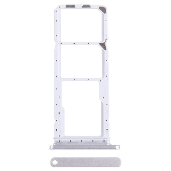 Per Samsung Galaxy A05s SM-A057 SIM originale + vassoio scheda SIM + vassoio scheda micro SD (Argento)