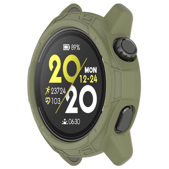 Custodia protettiva per orologio in TPU semi-chiusa corazzata COROS Pace 3 (verde)