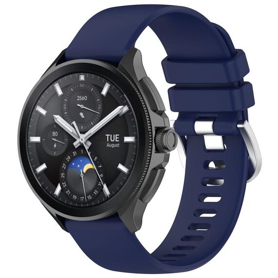 Per cinturino in silicone con superficie lucida Xiaomi Watch S3 (blu scuro)