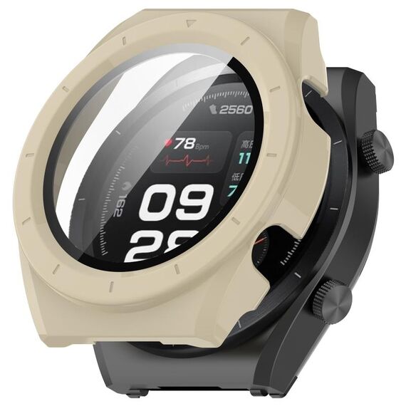 Per Xiaomi Watch H1 PC + custodia protettiva per orologio integrata con pellicola temperata (beige)