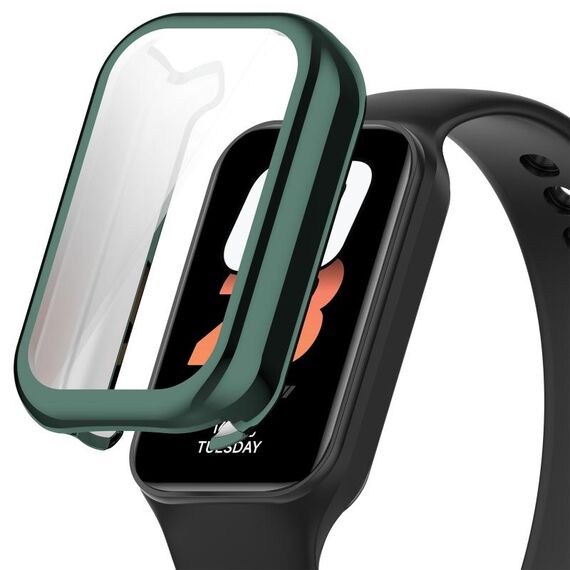 Per Xiaomi Smart Band 8 Custodia protettiva per orologio elettrolitico in TPU con pacchetto completo attivo (verde)