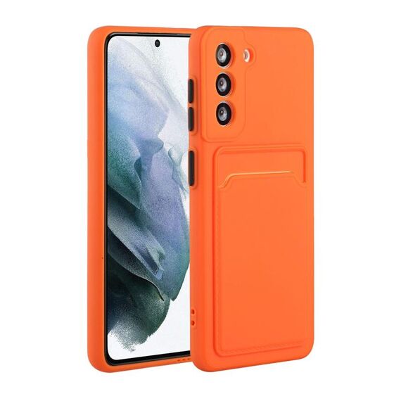 Custodia per telefono in TPU antiurto con slot per scheda Samsung Galaxy S23 FE 5G (arancione)