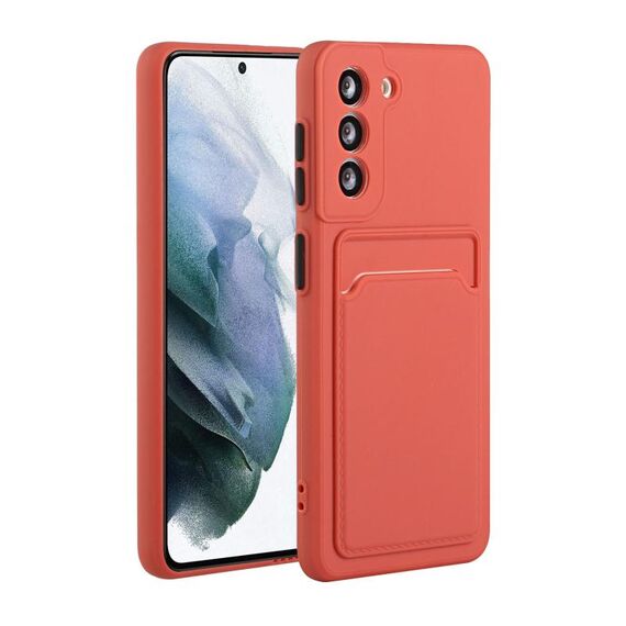 Custodia per telefono in TPU antiurto con slot per scheda Samsung Galaxy S23 FE 5G (rosso prugna)