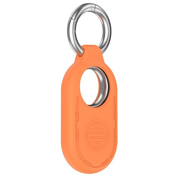 Custodia protettiva in silicone portatile per Samsung Galaxy SmartTag 2 Location Tracker (arancione)