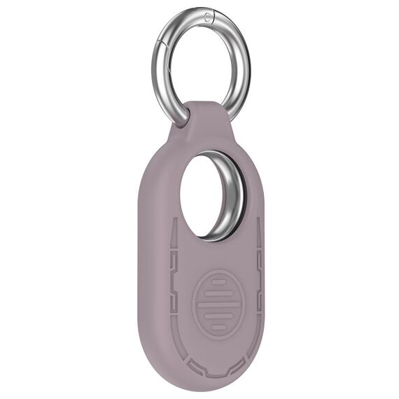 Custodia protettiva in silicone portatile per Samsung Galaxy SmartTag 2 Location Tracker (viola)
