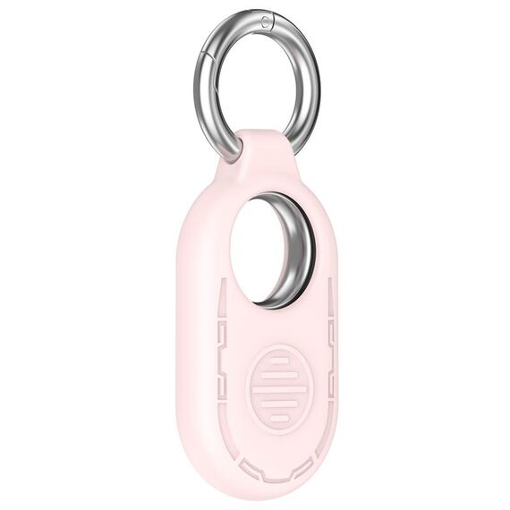 Custodia protettiva in silicone portatile per Samsung Galaxy SmartTag 2 Location Tracker (rosa chiaro)