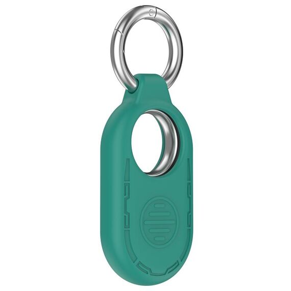 Custodia protettiva in silicone portatile per Samsung Galaxy SmartTag 2 Location Tracker (verde pino)
