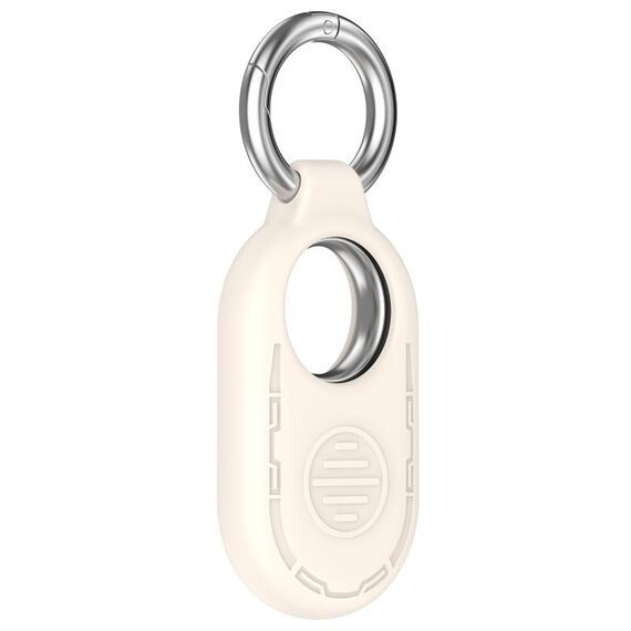 Custodia protettiva in silicone portatile per Samsung Galaxy SmartTag 2 Location Tracker (colore Starlight)