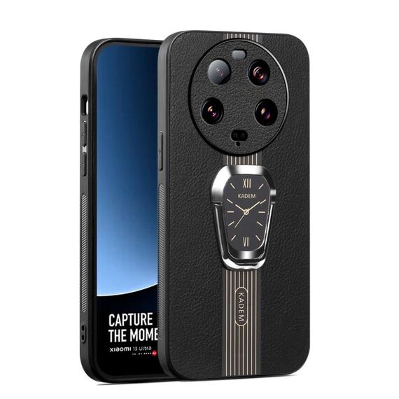 Per Xiaomi 13 Custodia per telefono posteriore in pelle ultra magnetica Litchi con supporto (nero)