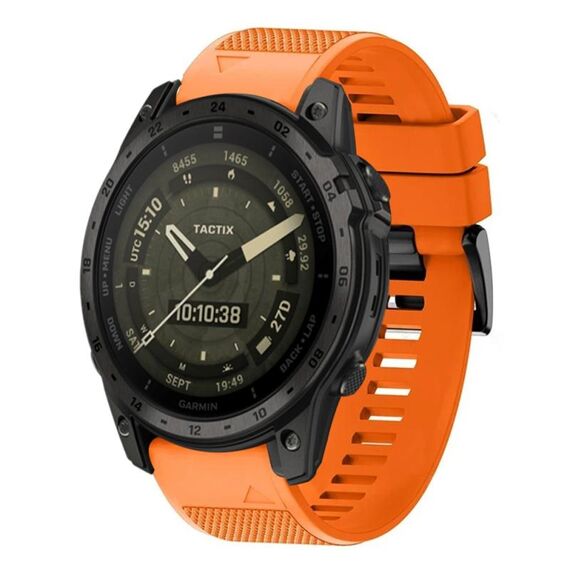Per cinturino in silicone a sgancio rapido Garmin Tactix 7 AMOLED da 26 mm (arancione)
