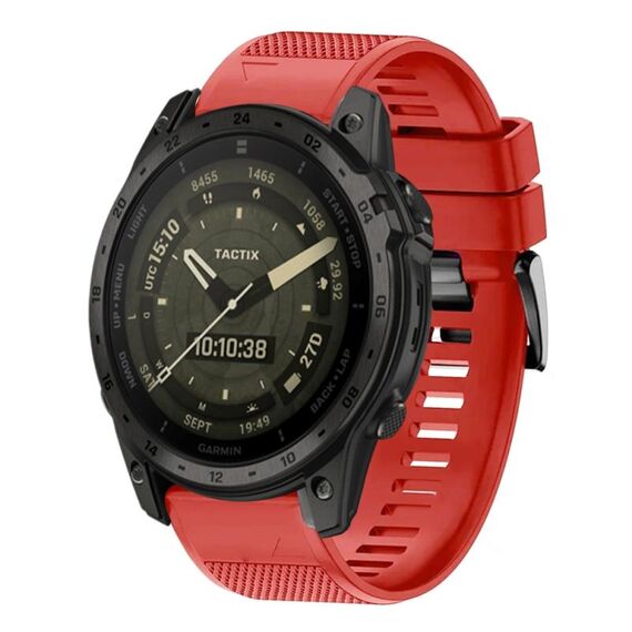 Per cinturino in silicone a sgancio rapido Garmin Tactix 7 AMOLED da 26 mm (rosso)