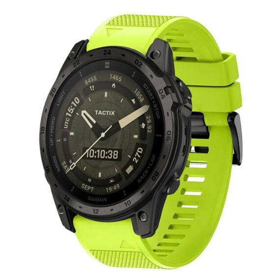 Per cinturino in silicone a sgancio rapido Garmin Tactix 7 AMOLED da 26 mm (verde lime)