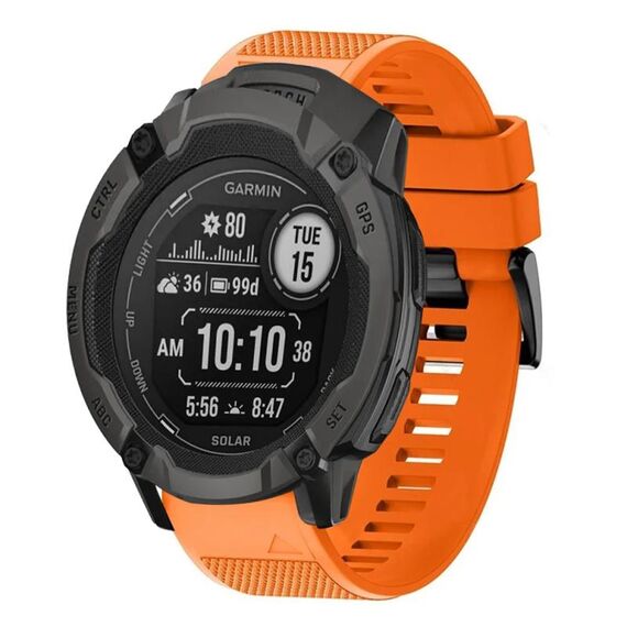 Per cinturino in silicone a sgancio rapido Garmin Instinct 2X Solar da 26 mm (arancione)