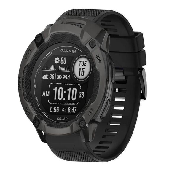 Per cinturino in silicone a sgancio rapido Garmin Instinct 2X Solar da 26 mm (nero)