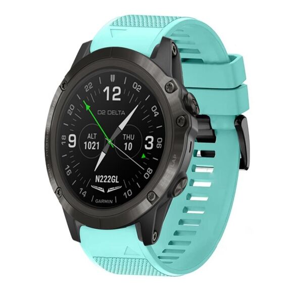 Per cinturino in silicone a sgancio rapido Garmin D2 Delta PX 26mm (verde menta)