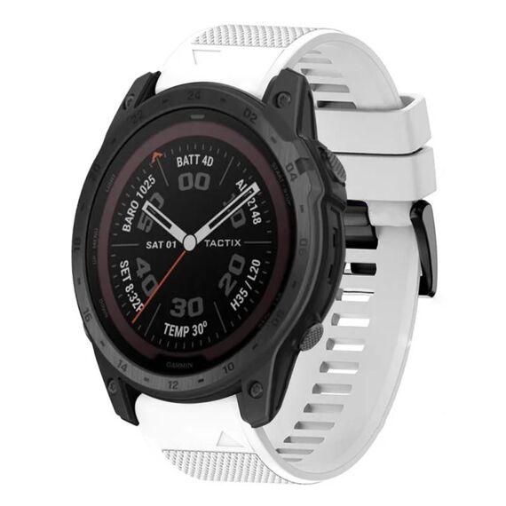 Per cinturino in silicone a sgancio rapido Garmin Tactix 7 Pro da 26 mm (bianco)