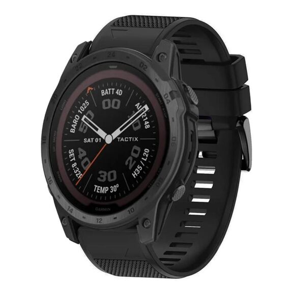 Per cinturino in silicone a sgancio rapido Garmin Tactix 7 Pro da 26 mm (nero)