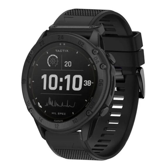 Per cinturino in silicone a sgancio rapido Garmin Tactix Delta da 26 mm (nero)