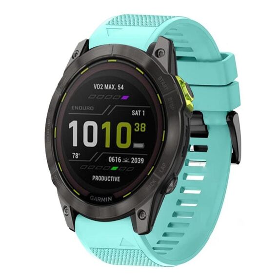 Per cinturino in silicone a sgancio rapido Garmin Enduro 2 da 26 mm (verde menta)