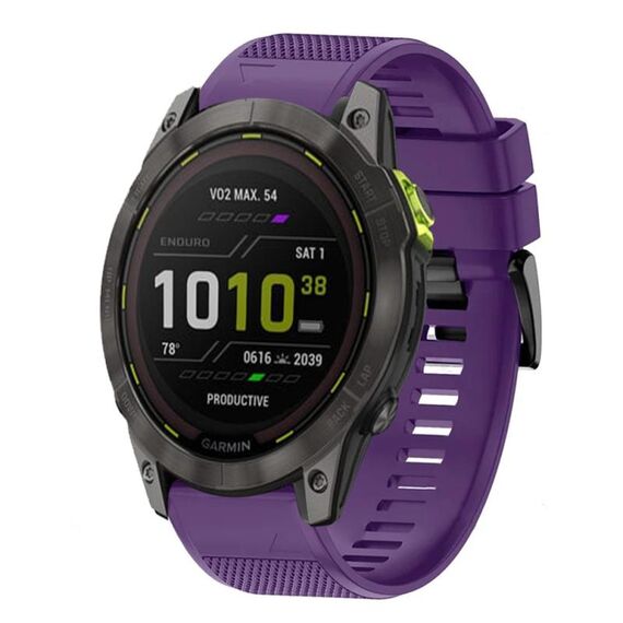 Per cinturino in silicone a sgancio rapido Garmin Enduro 2 da 26 mm (viola)