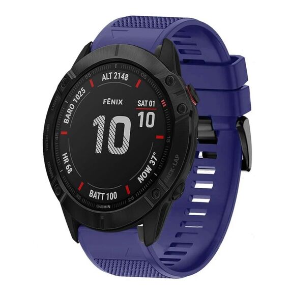 Per cinturino in silicone a sgancio rapido Garmin Fenix 6X Sapphire da 26 mm (blu notte)