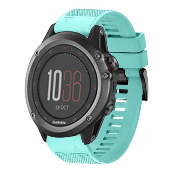 Per cinturino in silicone a sgancio rapido Garmin Fenix 3 da 26 mm (verde menta)