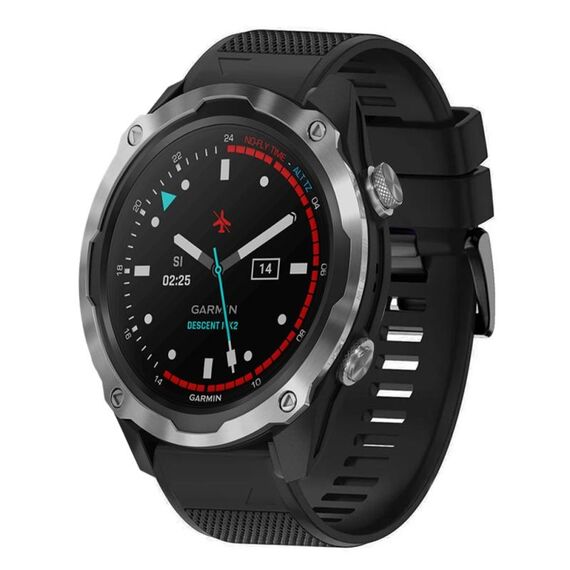 Per cinturino in silicone a sgancio rapido Garmin Descent MK 2 da 26 mm (nero)