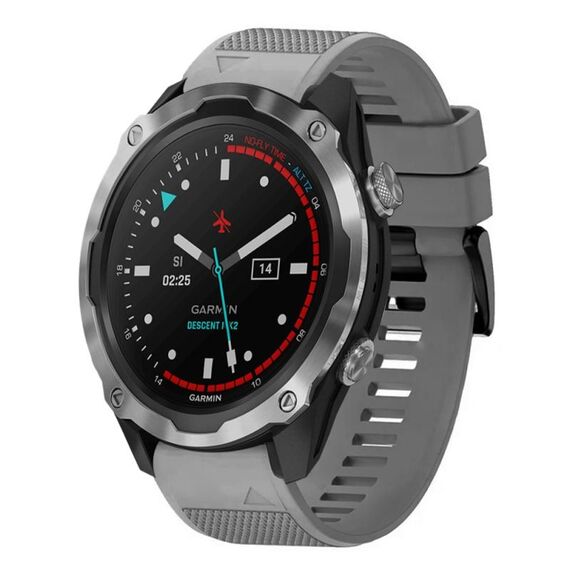 Per cinturino in silicone a sgancio rapido Garmin Descent MK 2 da 26 mm (grigio)